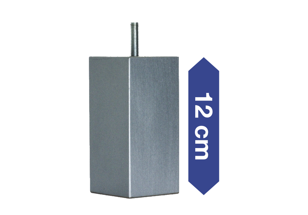 Holz quadratisch silberfarben