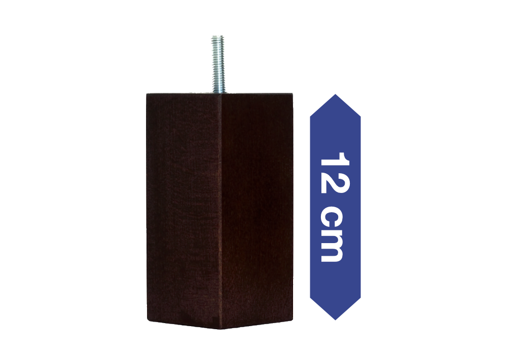 Holz quadratisch wengefarben