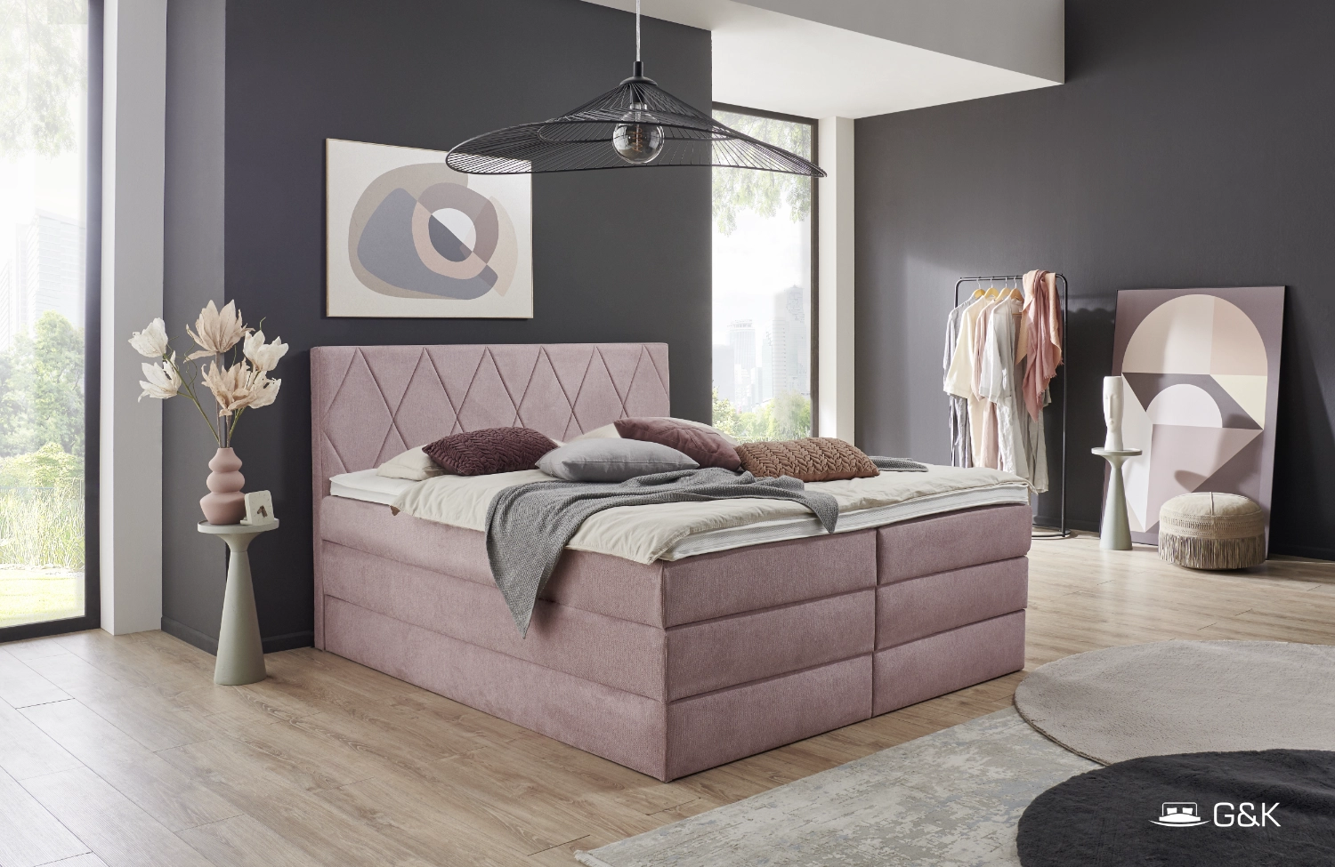 Boxspringbett Lara mit Bettkasten