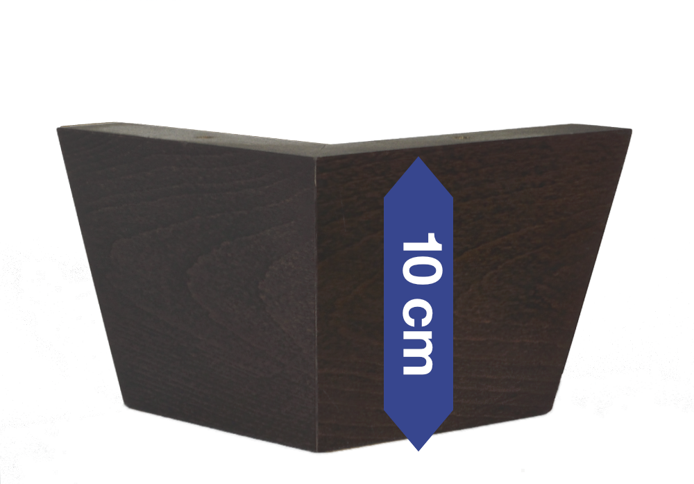 Holz V-Form wengefarben